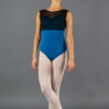 Body taglio a cuore inserto tulle elasticizzato