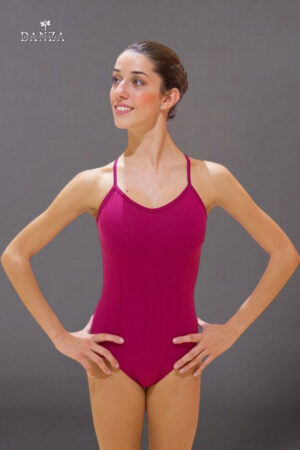 Body danza donna a bretelle incrocio dietro