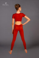Completo top manica corta pantalone fuseaux