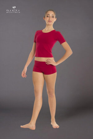 Completo danza maglia manica corta e coulotte