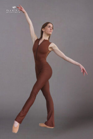 Completo danza body con zip e pantajazz