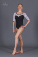Body danza scollo rotondo maniche al gomito