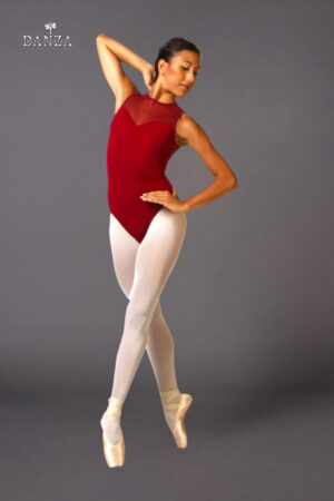 Body danza inserto rete avanti e dietro