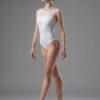 Body danza a canotta con inserti in pizzo
