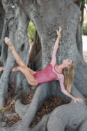 Body danza maniche lunghe taglio a cuore