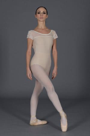 Dance leotard with wing sleeves