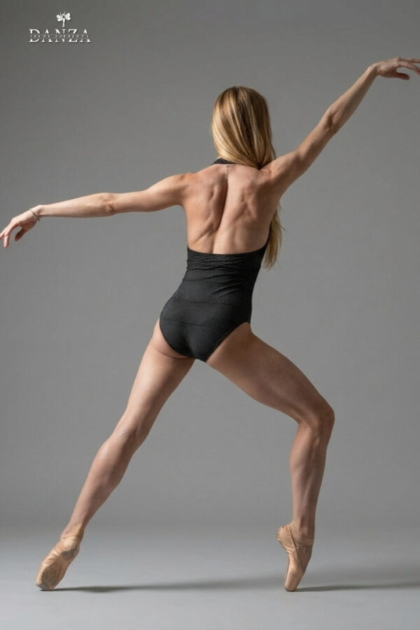 Body danza scollo americana inserto verticale
