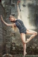 American neckline dance leotard