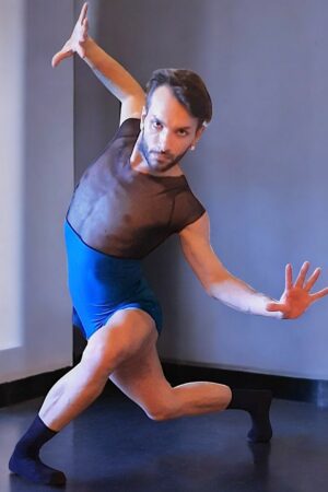 Tuta accademica per danza uomo a manica corta