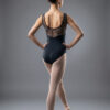 Body danza taglio a cuore inserto tulle ricamato