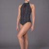Body danza scollo americana inserto verticale