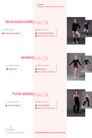 promozione abbigliamento riscaldamento danza