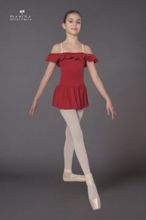 Body danza bimba a bretelle con scollo retto