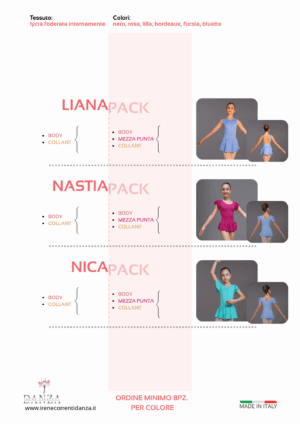 Promozione divise danza bambina con gonnellino lycra