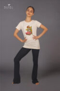 T- Shirt con disegno cane danzante